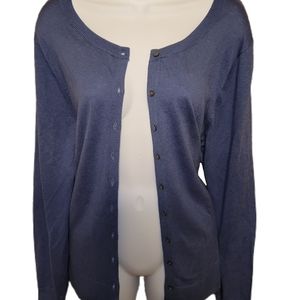 Old Navy Xl Blue Periwinkle Button Up Cardigan